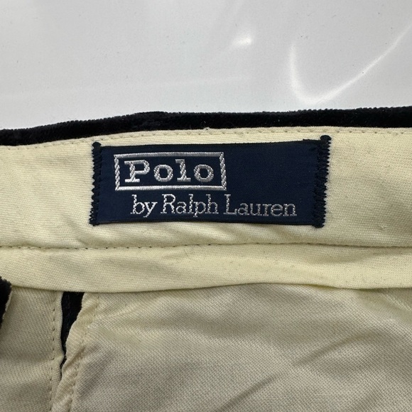 Polo Ralph Lauren velvet pants, color black/purple, 34 w 34 l - Picture 3 of 4